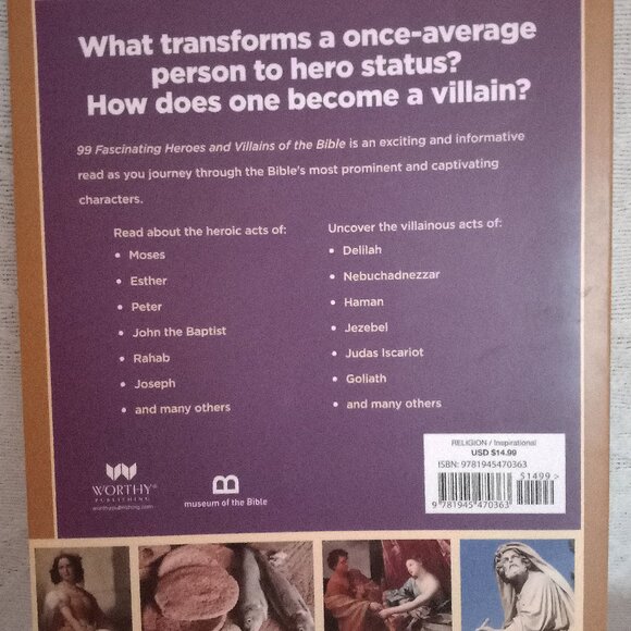 99 Fascinating Heroes And Villains Of The Bible Softcover paperback book - Picture 4 of 5